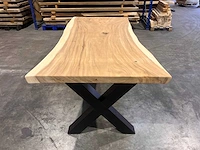 Suar boomstam tafel 220 cm. - afbeelding 2 van  3