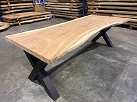 Suar boomstam tafel 240 cm. - afbeelding 1 van  3