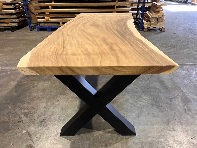 Suar boomstam tafel 240 cm. - afbeelding 3 van  3