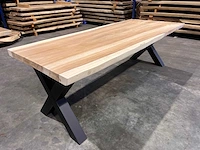Suar boomstam tafel 240 cm. - afbeelding 1 van  3