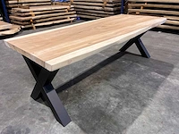 Suar boomstam tafel 240 cm. - afbeelding 1 van  3