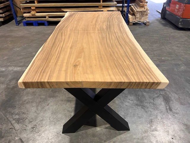 Suar boomstam tafel 260 cm. - afbeelding 2 van  3