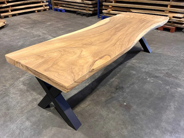 Suar boomstam tafel 280 cm. - afbeelding 2 van  4