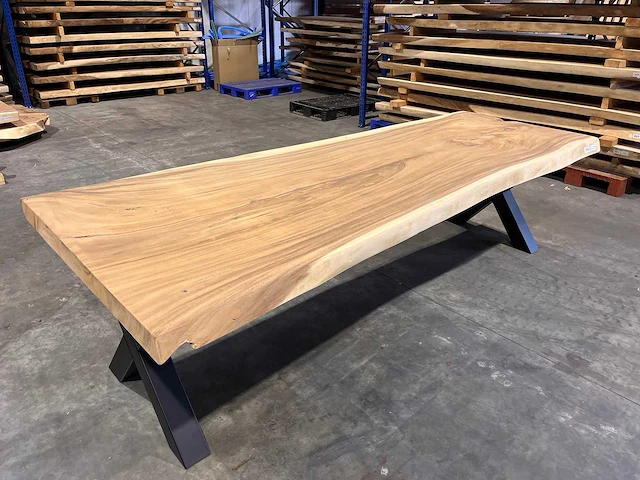 Suar boomstam tafel 280 cm. - afbeelding 3 van  4