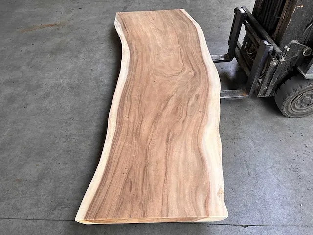 Suar boomstam tafelblad 280 cm. - afbeelding 2 van  2