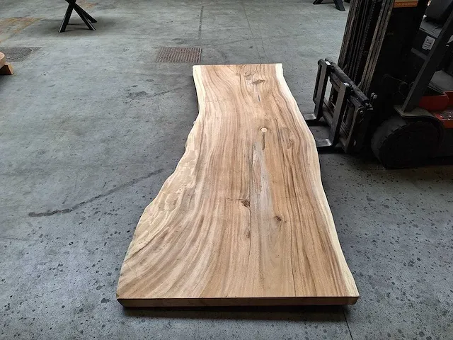 Suar boomstam tafelblad 300 cm - afbeelding 2 van  3