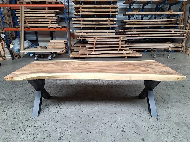 Suar boomstamtafel 260 cm. - afbeelding 2 van  5