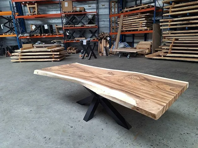 Suar boomstamtafel 260 cm. - afbeelding 2 van  5