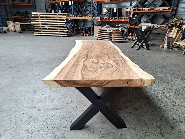 Suar boomstamtafel 280 cm. - afbeelding 3 van  5