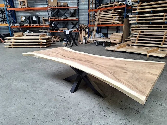 Suar boomstamtafel 300 cm. - afbeelding 2 van  5