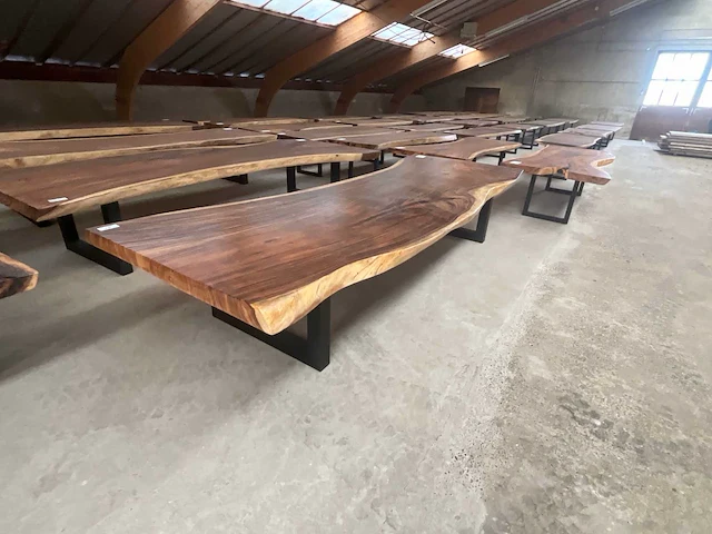 Suar eetkamertafel 400x135x19cm xxl - afbeelding 2 van  5