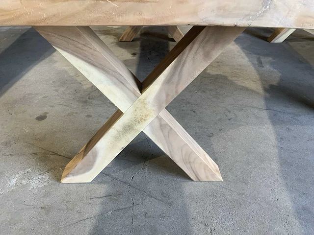 Suar houten boomstamblad tafel - afbeelding 6 van  7