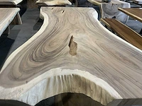 Suar houten boomstamblad tafel - afbeelding 4 van  6