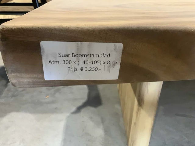 Suar houten boomstamblad tafel - afbeelding 6 van  6