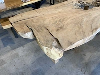 Suar houten boomstamblad tafel - afbeelding 5 van  6
