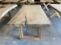 Suar houten boomstamblad tafel - afbeelding 2 van  5