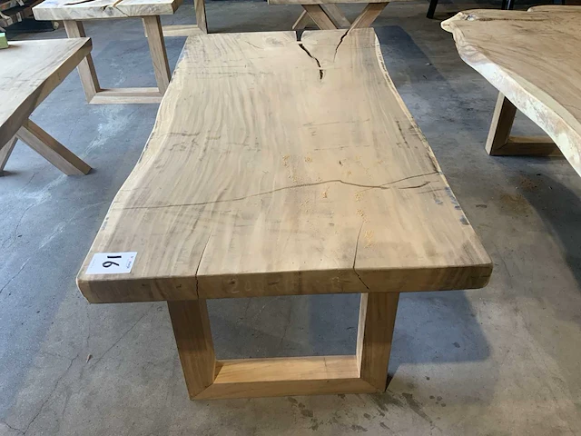 Suar houten boomstamblad tafel - afbeelding 4 van  5