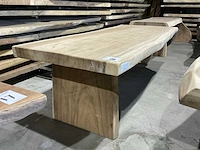 Suar houten boomstamblad tafel - afbeelding 2 van  6