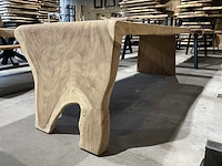 Suar houten boomstamblad tafel - afbeelding 3 van  6