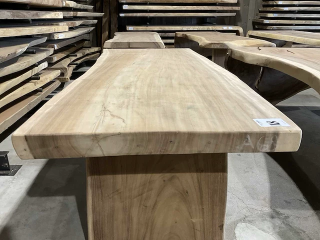 Suar houten boomstamblad tafel - afbeelding 6 van  6
