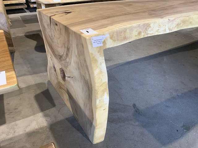 Suar houten boomstamblad tafel - afbeelding 4 van  7