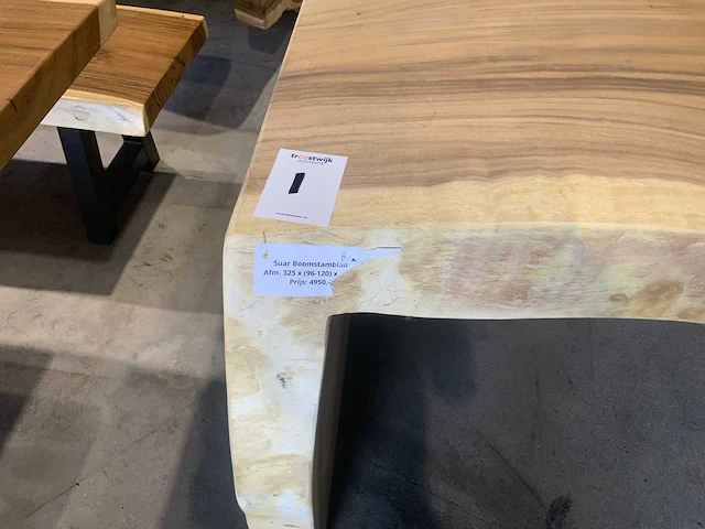 Suar houten boomstamblad tafel - afbeelding 7 van  7