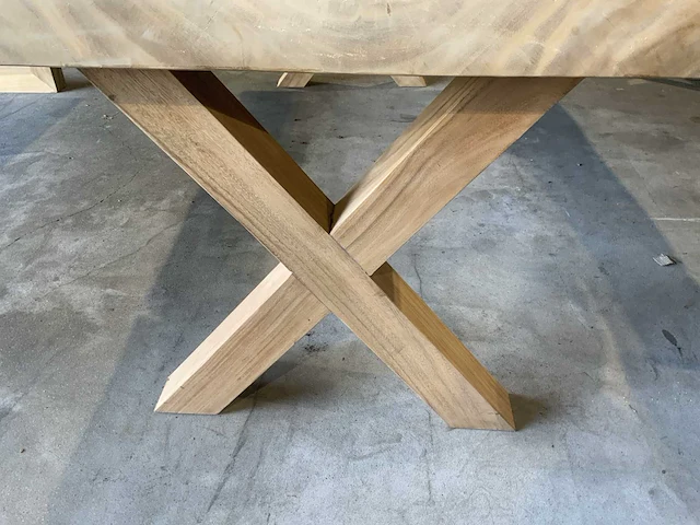 Suar houten boomstamblad tafel - afbeelding 4 van  6