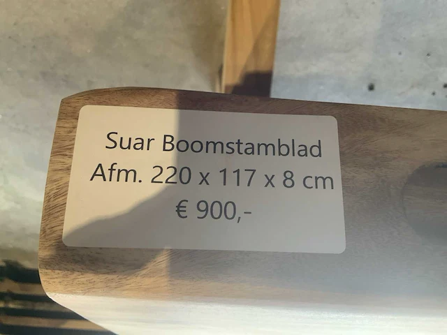 Suar houten boomstamblad tafel - afbeelding 6 van  6