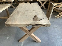 Suar houten boomstamblad tafel - afbeelding 2 van  6