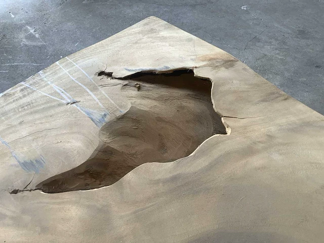 Suar houten boomstamblad tafel - afbeelding 5 van  6