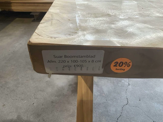 Suar houten boomstamblad tafel - afbeelding 6 van  6