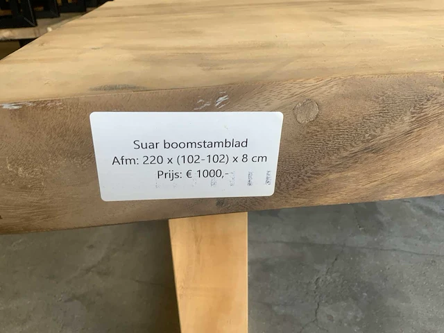 Suar houten boomstamblad tafel - afbeelding 6 van  6