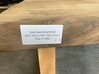 Suar houten boomstamblad tafel - afbeelding 6 van  6