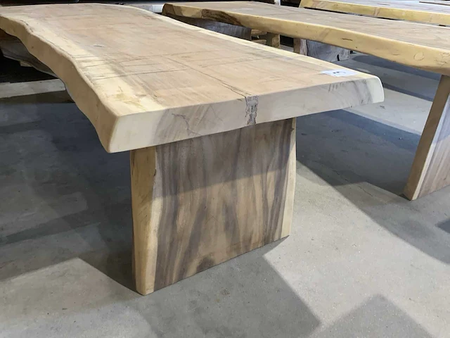 Suar houten boomstamblad tafel - afbeelding 4 van  7