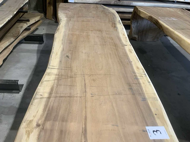 Suar houten boomstamblad tafel - afbeelding 5 van  7