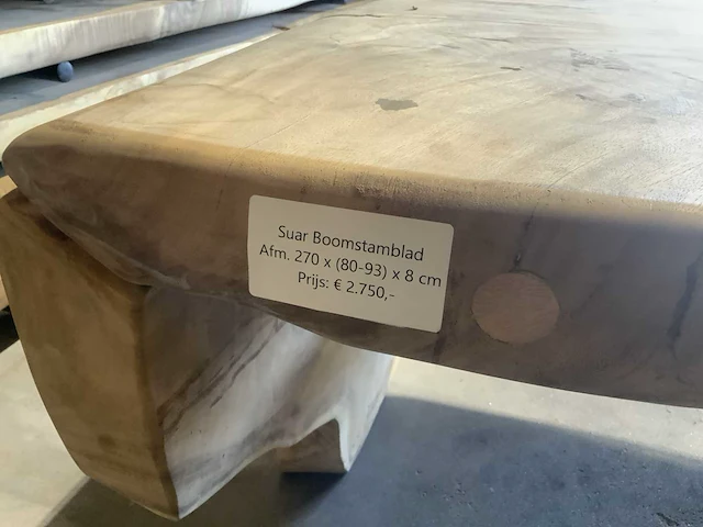 Suar houten boomstamblad tafel - afbeelding 7 van  7
