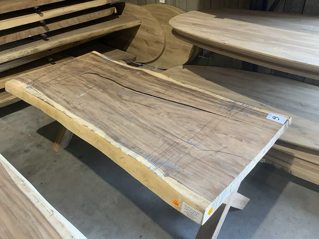 Suar houten boomstamblad tafel - afbeelding 4 van  5