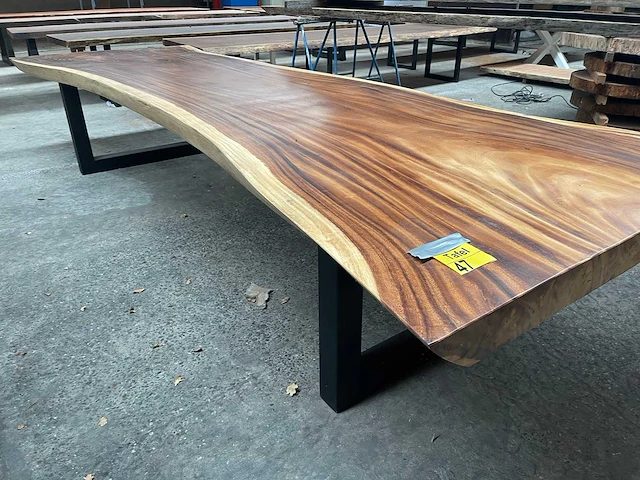 Suar tafel 4100x1400x100mm - afbeelding 1 van  3