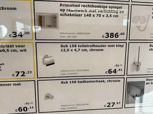 Sub 156 toiletaccessoires - afbeelding 5 van  6