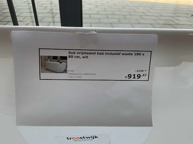 Sub vrijstaande bad - afbeelding 7 van  7