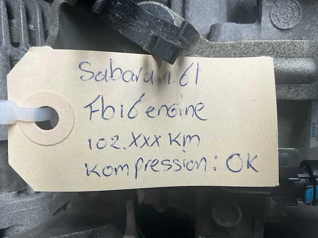 Subaru 1.6l fb16 automotor - afbeelding 5 van  5