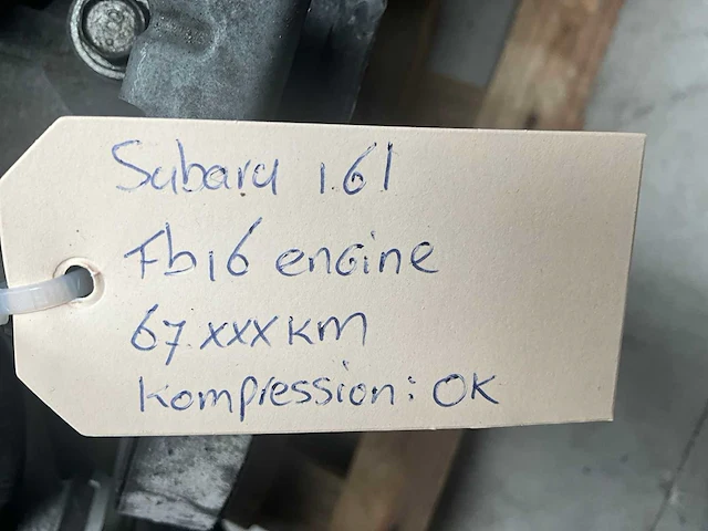 Subaru 1.6l fb16 automotor - afbeelding 5 van  5