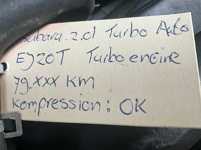 Subaru 2.0l turbo automatic ej20t automotor - afbeelding 6 van  6