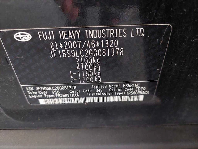 Subaru outback 2.5i premium, ; pd-557-t - afbeelding 13 van  20