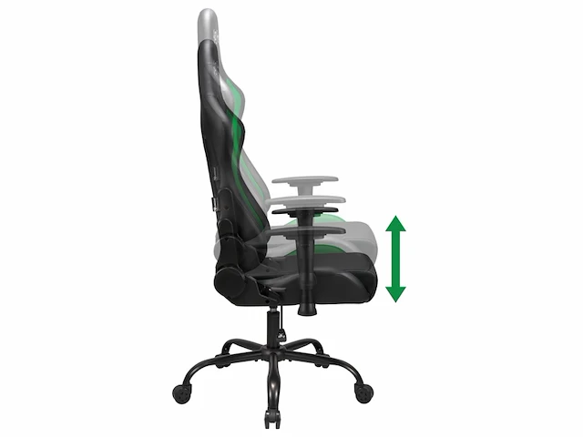 Subsonic gamestoel pro harry potter slytherin verstelbare hoogte en rugleuning zwart/groen - afbeelding 3 van  6