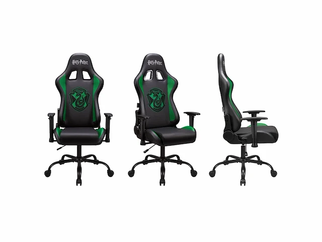 Subsonic gamestoel pro harry potter slytherin verstelbare hoogte en rugleuning zwart/groen - afbeelding 4 van  6