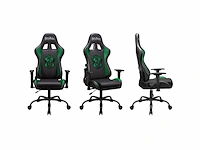 Subsonic gamestoel pro harry potter slytherin verstelbare hoogte en rugleuning zwart/groen - afbeelding 4 van  6
