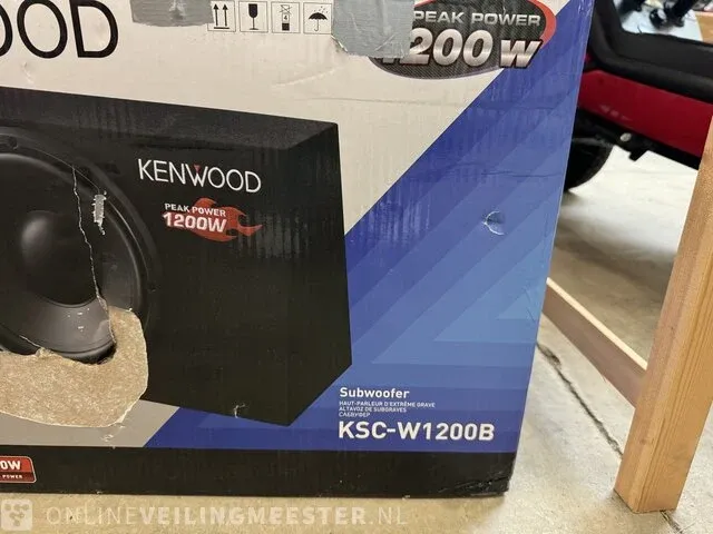 Subwoofer kenwood, ksc-w1200b - afbeelding 2 van  3
