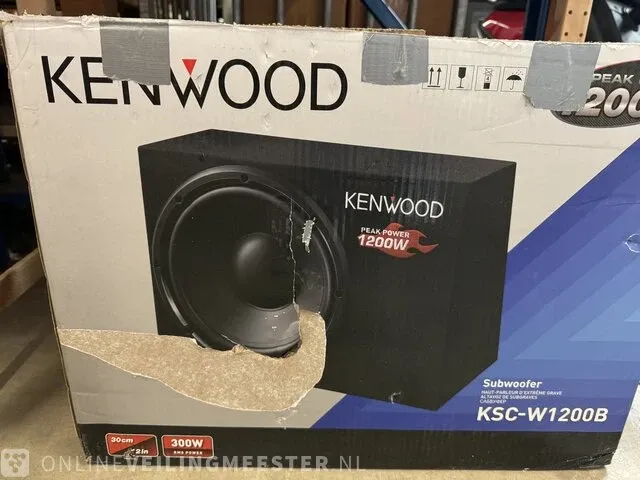 Subwoofer kenwood, ksc-w1200b - afbeelding 3 van  3