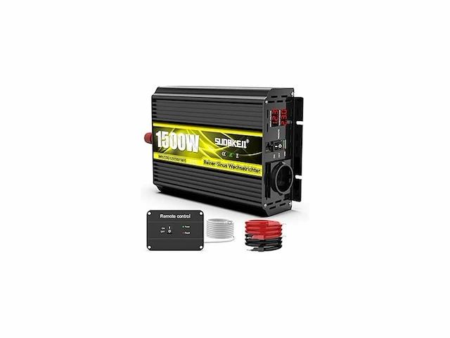 Sudokeji zuivere sinusomvormer 1500w/3000w 12v naar 230v zwart - afbeelding 1 van  1